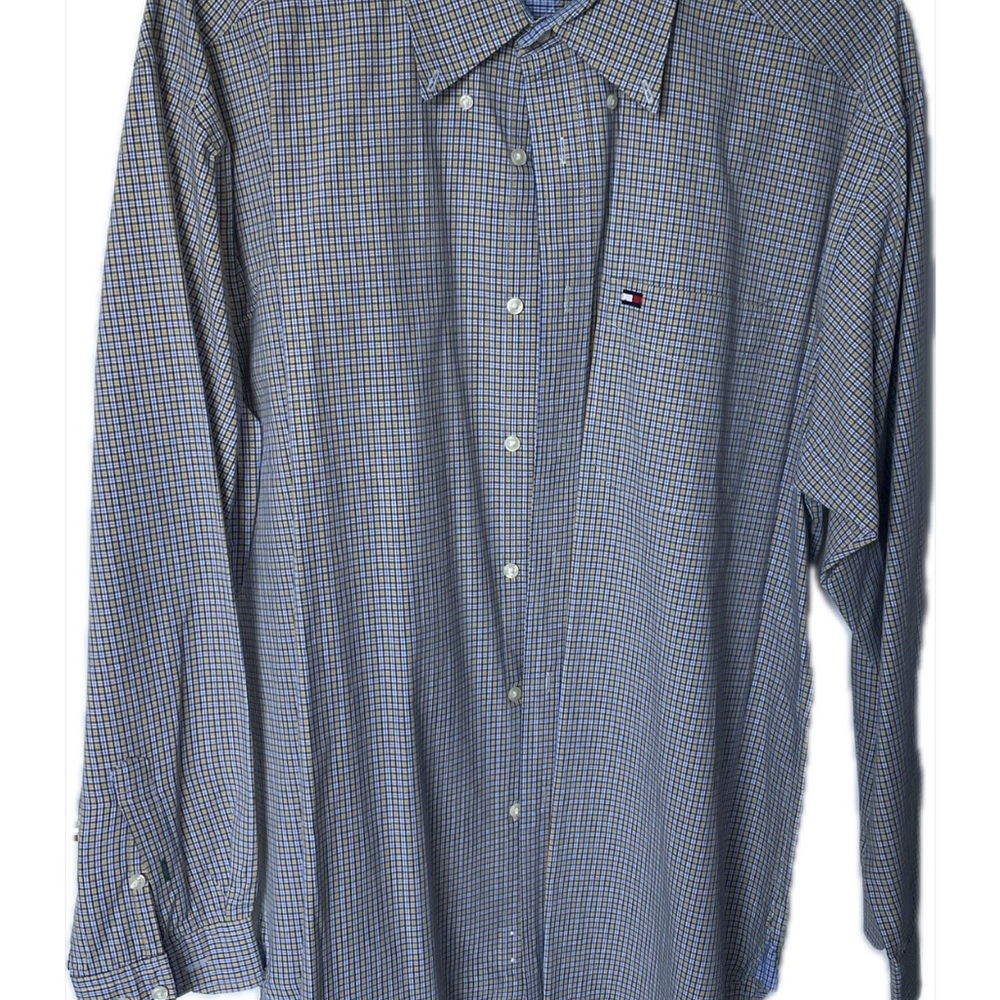 Tommy Hilfiger Blue Checkered Men's Shirt